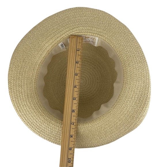 Women's CAPPELLI STRAWORLD Sun Hat with Brim and Bow Lightweight Beach Wear - Picture 9 of 9